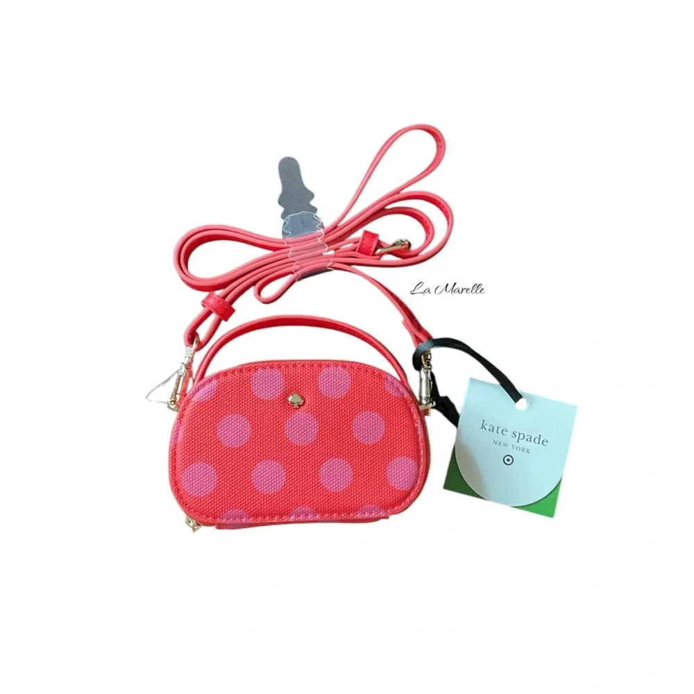 ♠️ Polka Dot Mini Crossbody Bag Pink Red - Kate Spade New York x Target